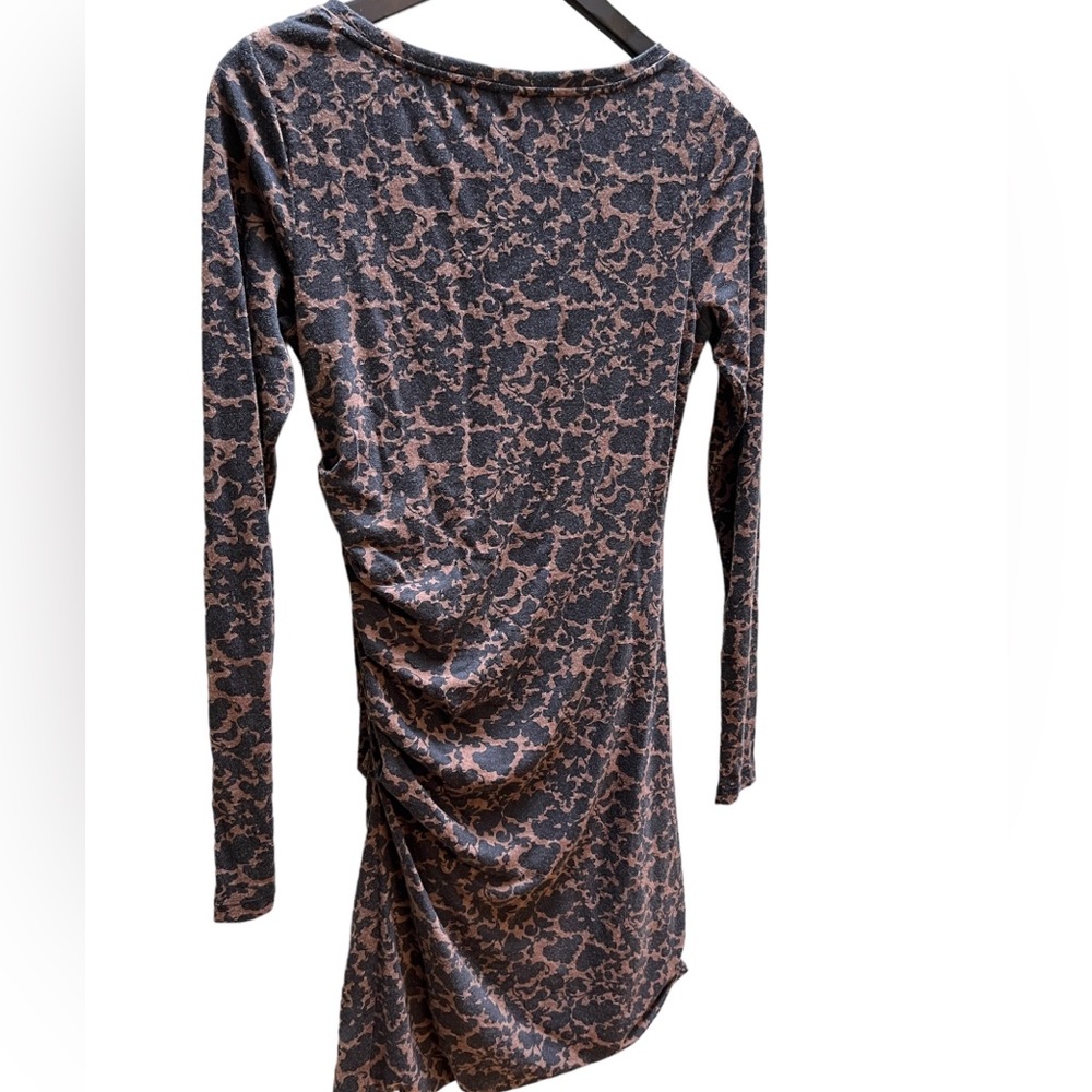 Peruvian Connection Animal Print Ruched Fitted Dr… - image 5